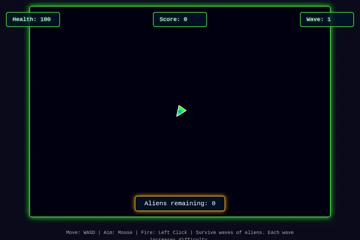 Top-down alien shooter