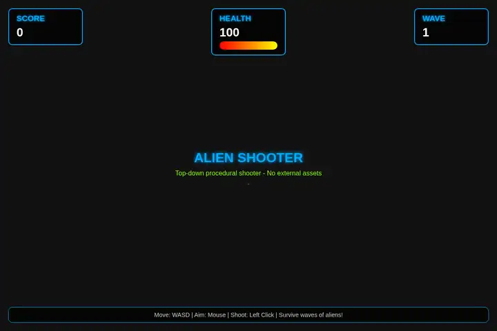 Top-down alien shooter