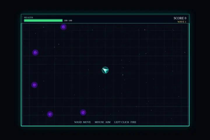 Top-down alien shooter