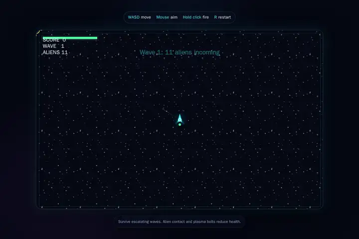 Top-down alien shooter