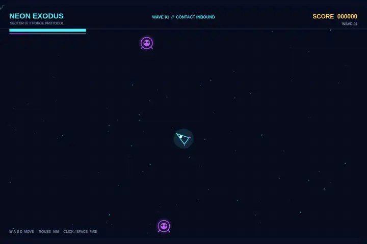 Top-down alien shooter