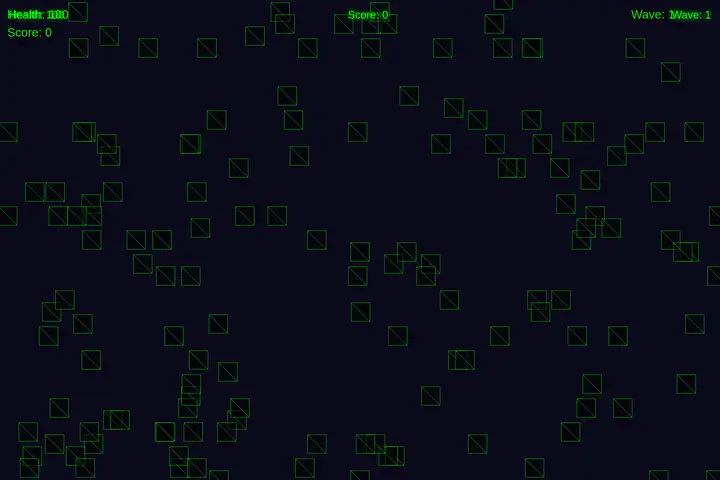 Top-down alien shooter