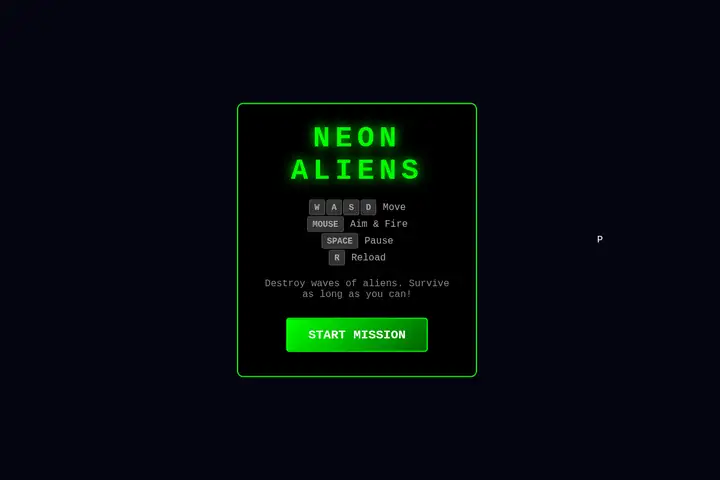 Top-down alien shooter