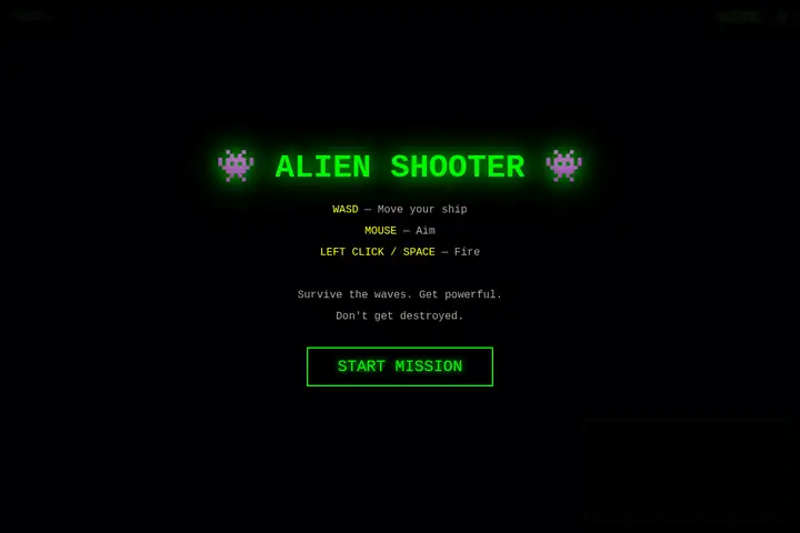 Top-down alien shooter