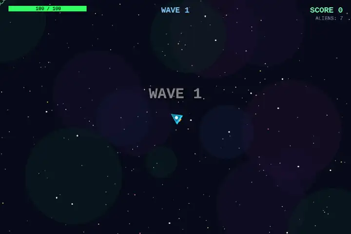 Top-down alien shooter