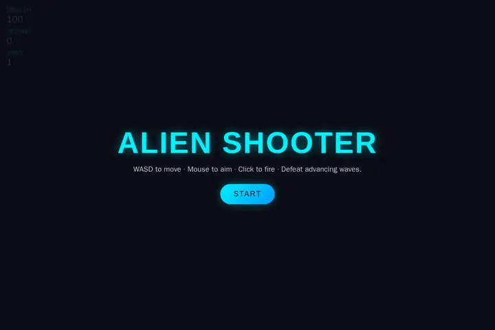 Top-down alien shooter