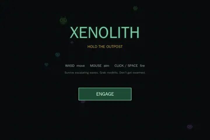 Top-down alien shooter