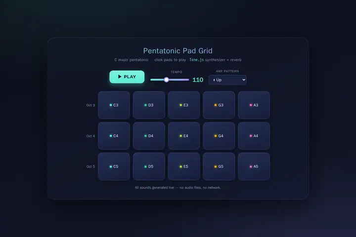 Arpeggiator pad