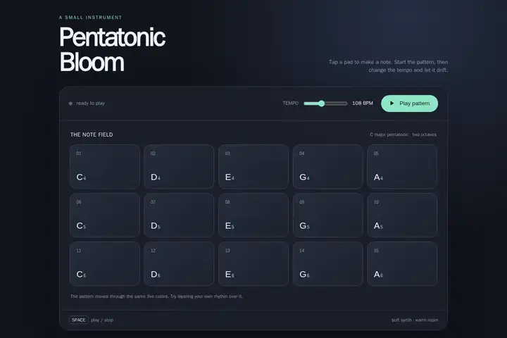 Arpeggiator pad