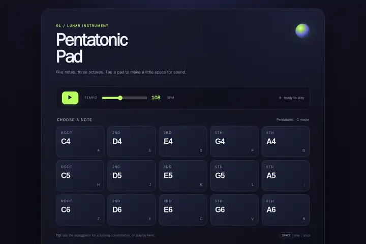 Arpeggiator pad