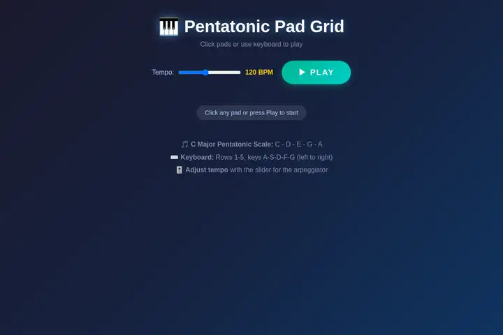 Arpeggiator pad