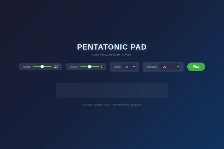 Arpeggiator pad