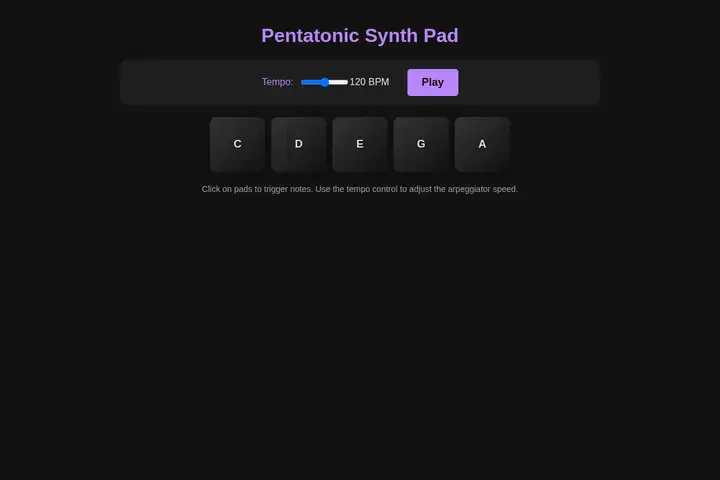 Arpeggiator pad