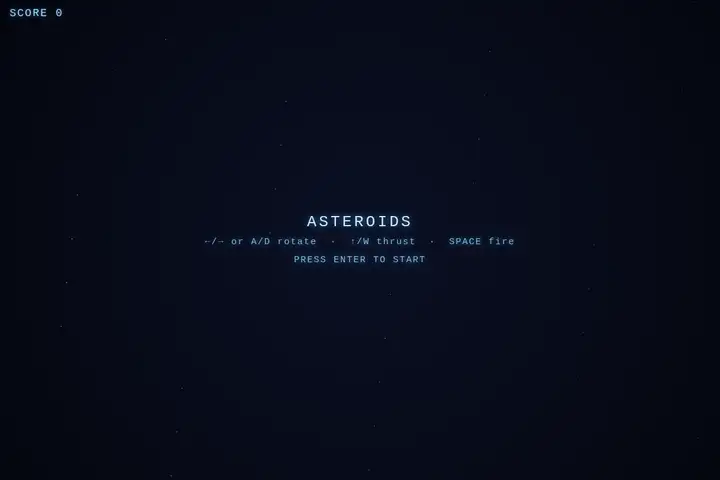 qwen3.8-27b — Asteroids