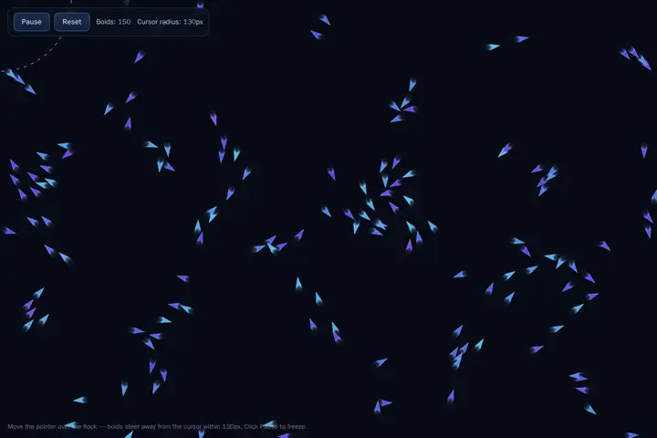 Boids flocking