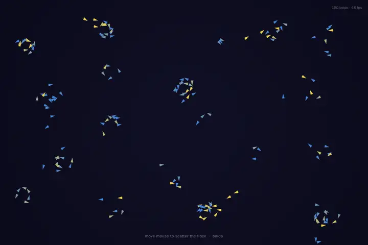 deepseek-v4-pro — Boids flocking