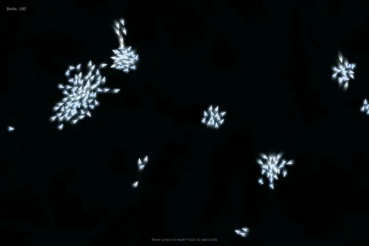 muse-glimmer-30b — Boids flocking