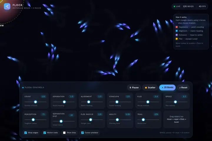 muse-spark-1.2 — Boids flocking
