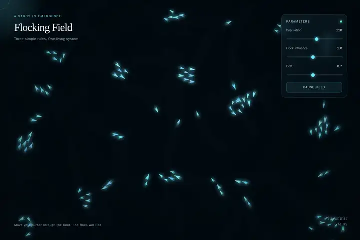 Boids flocking