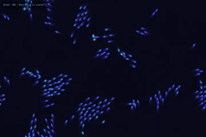 Boids flocking