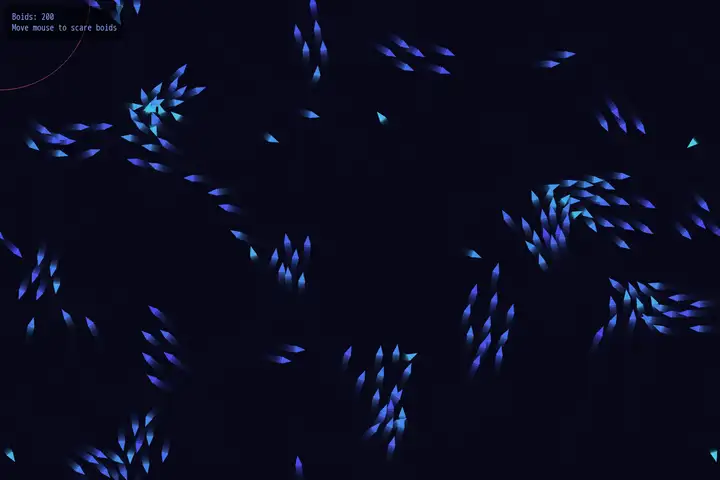 Boids flocking