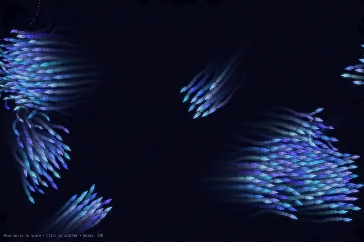Boids flocking