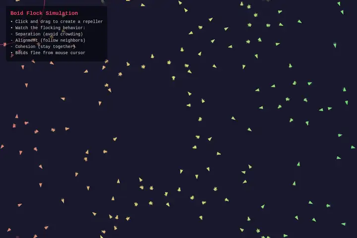 Boids flocking