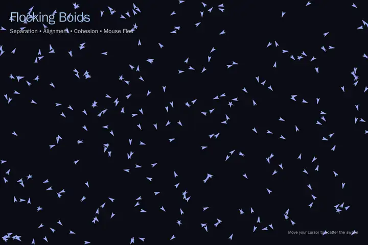 Boids flocking