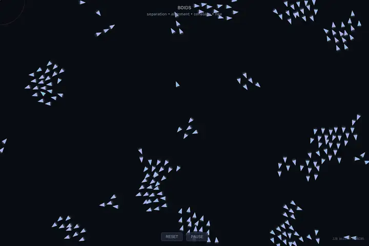 Boids flocking