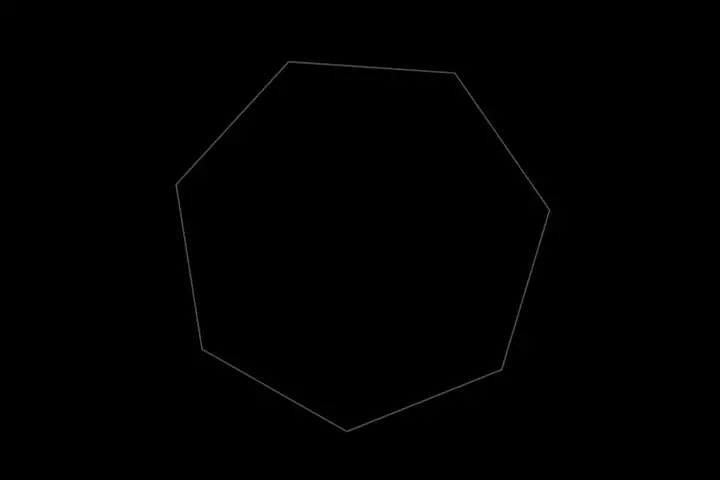 Bouncing balls in a heptagon