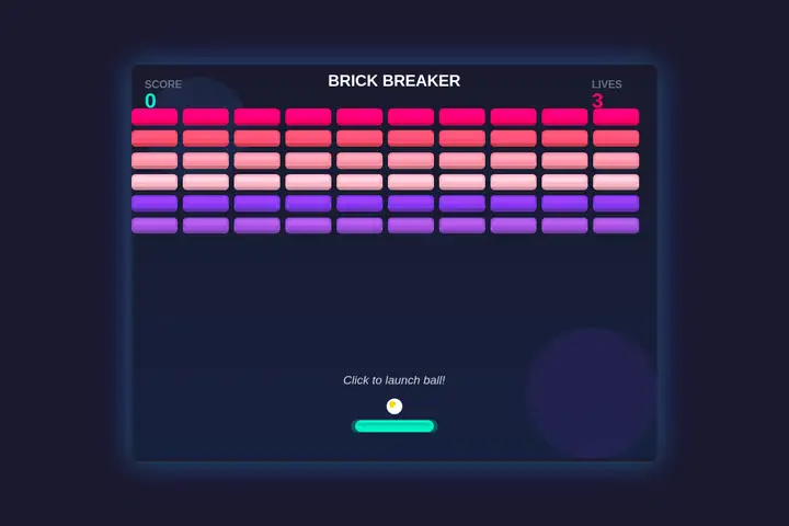 minimax-m2.7 — Brick breaker