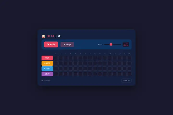 deepseek-v4-pro — Drum machine