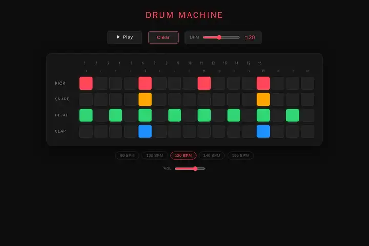 minimax-m2.7 — Drum machine