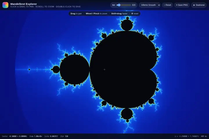 Mandelbrot explorer