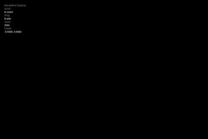 Mandelbrot explorer