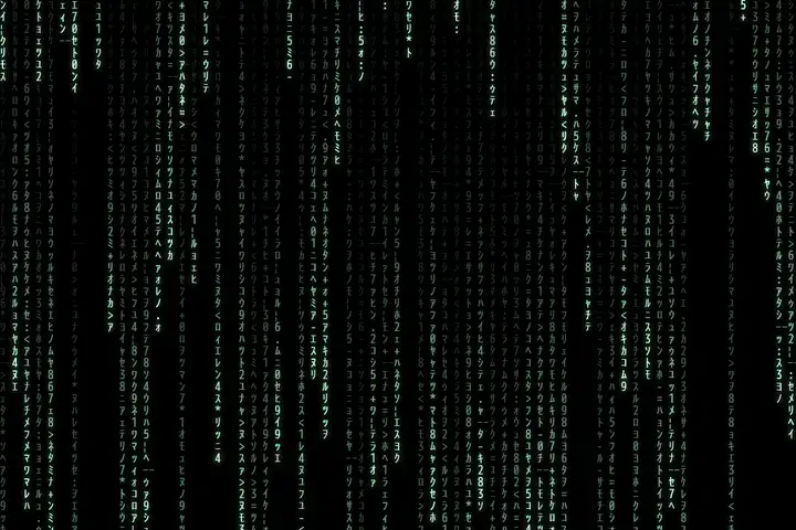 Matrix digital rain