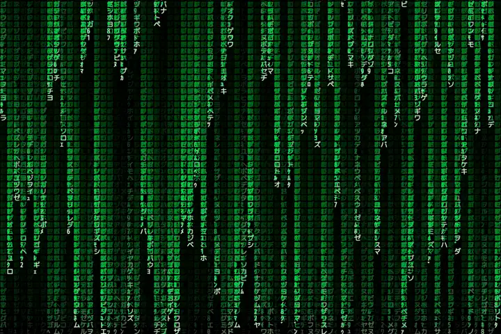 deepseek-v4-pro — Matrix digital rain