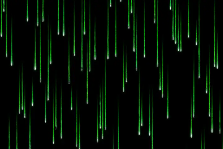 Matrix digital rain