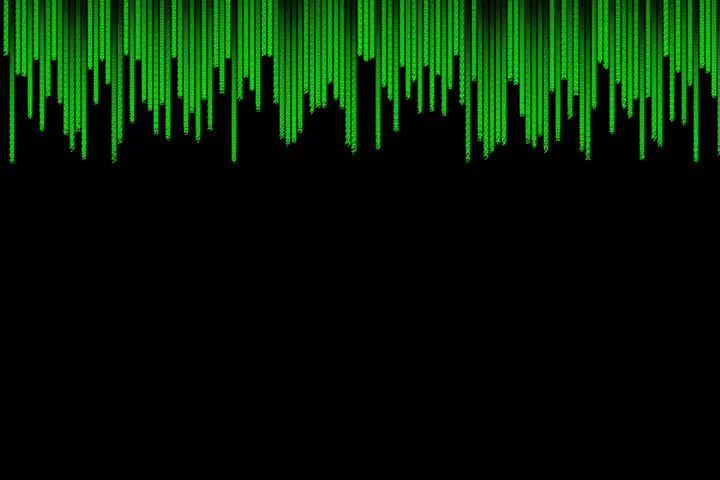 Matrix digital rain