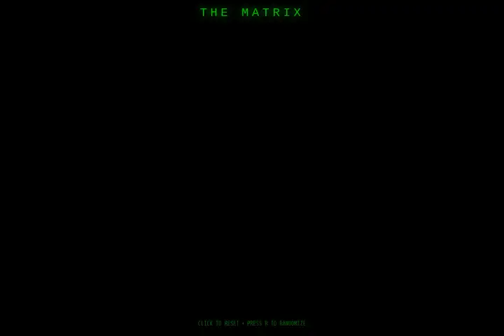 Matrix digital rain