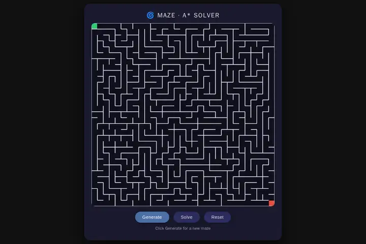 Maze generator & solver