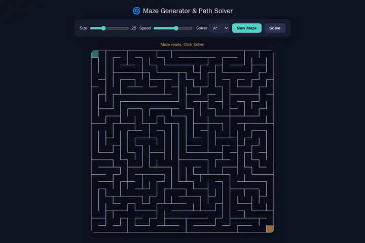 Maze generator & solver