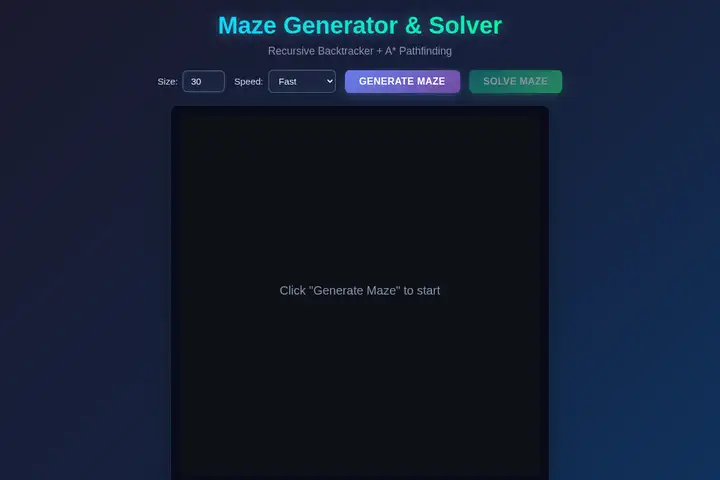 Maze generator & solver