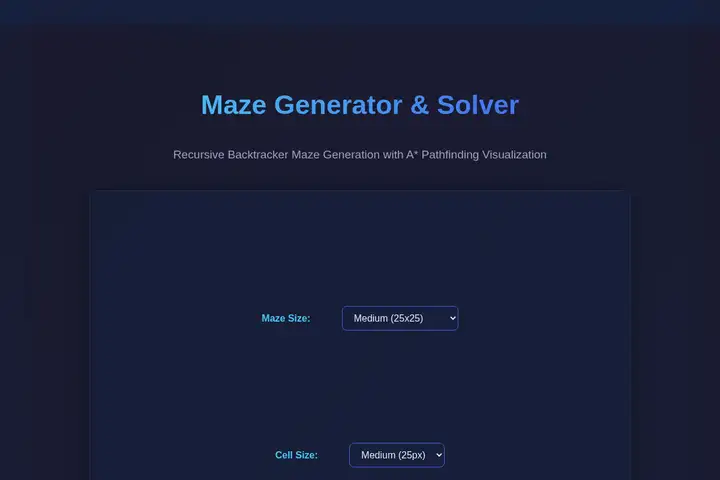Maze generator & solver