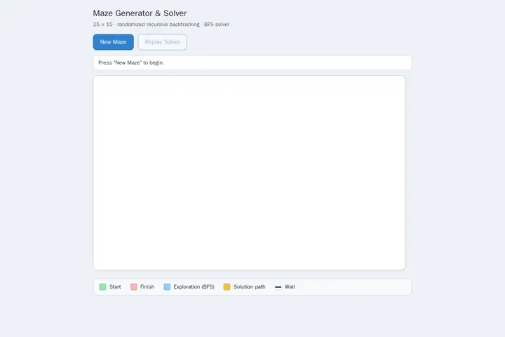 Maze generator & solver