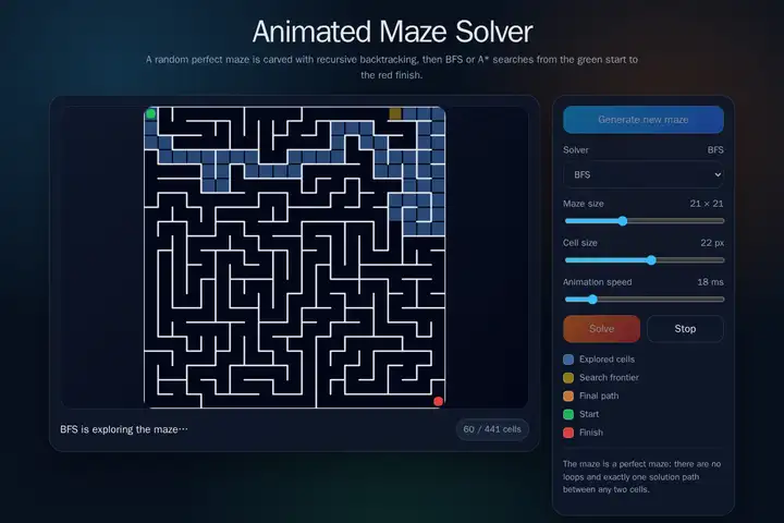 Maze generator & solver