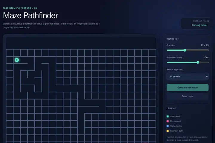 Maze generator & solver