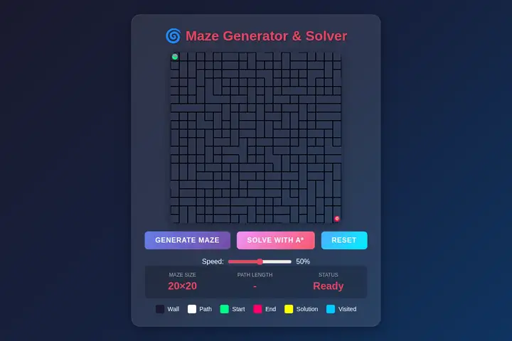 Maze generator & solver