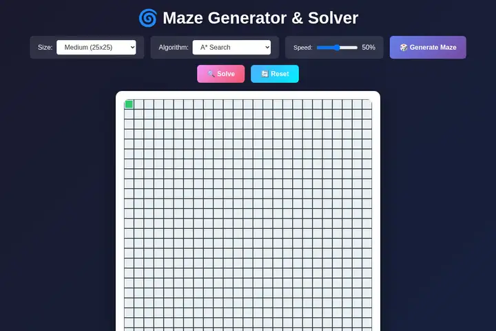 Maze generator & solver