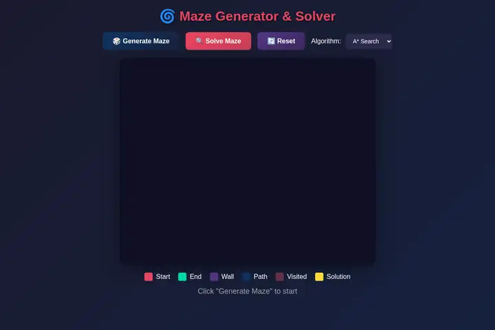 Maze generator & solver